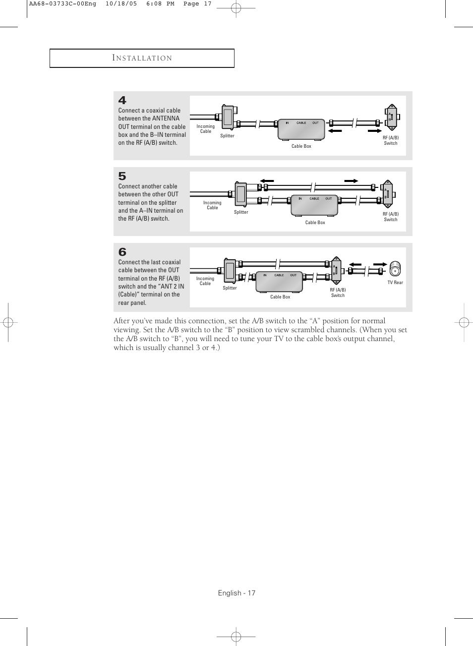 Samsung TXR2779HKX-XAA User Manual | Page 17 / 80