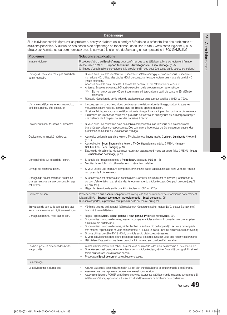 Samsung PN63C590G4FXZA User Manual | Page 157 / 163