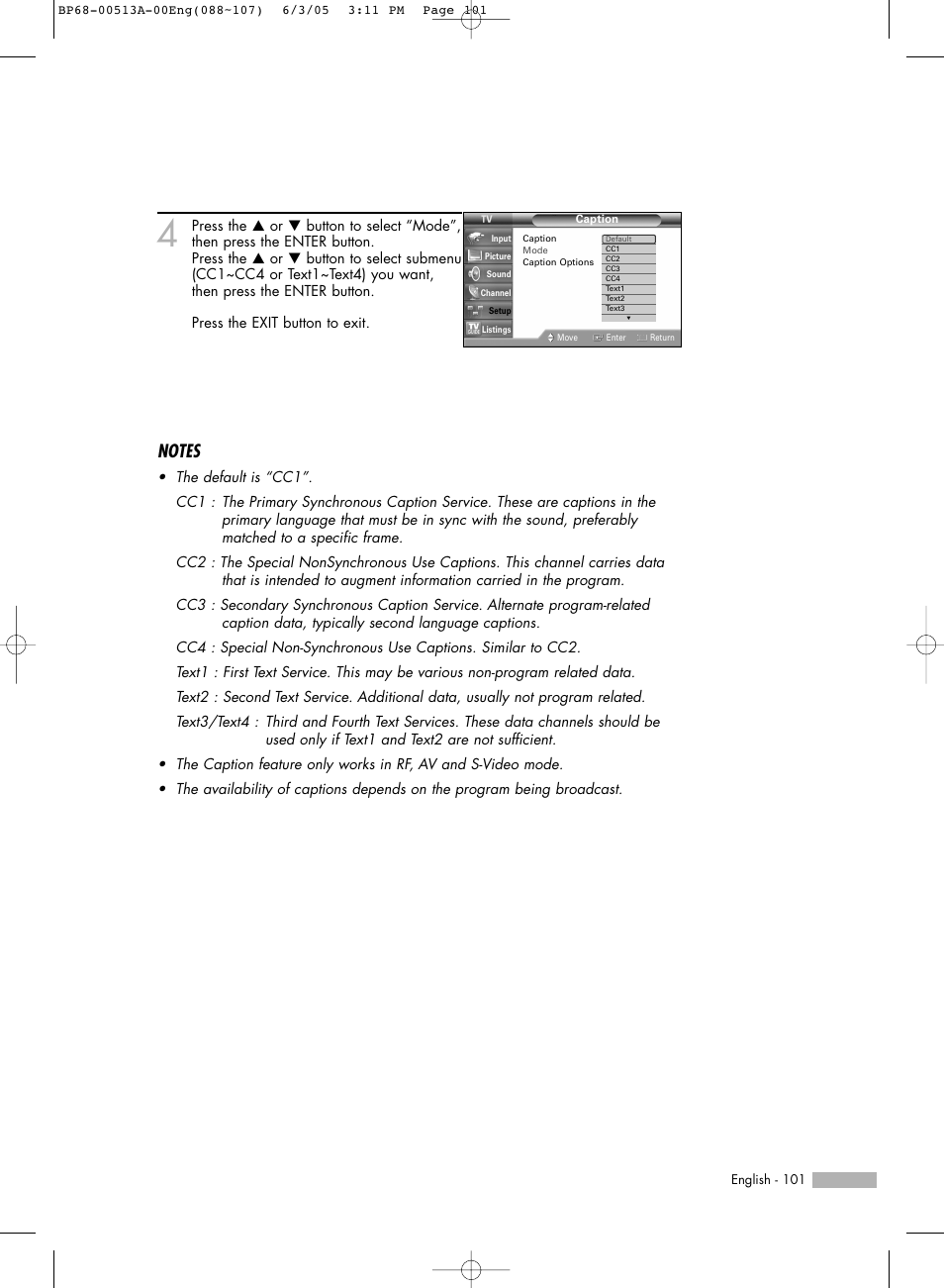 Samsung HLR5078WX-XAC User Manual | Page 101 / 144