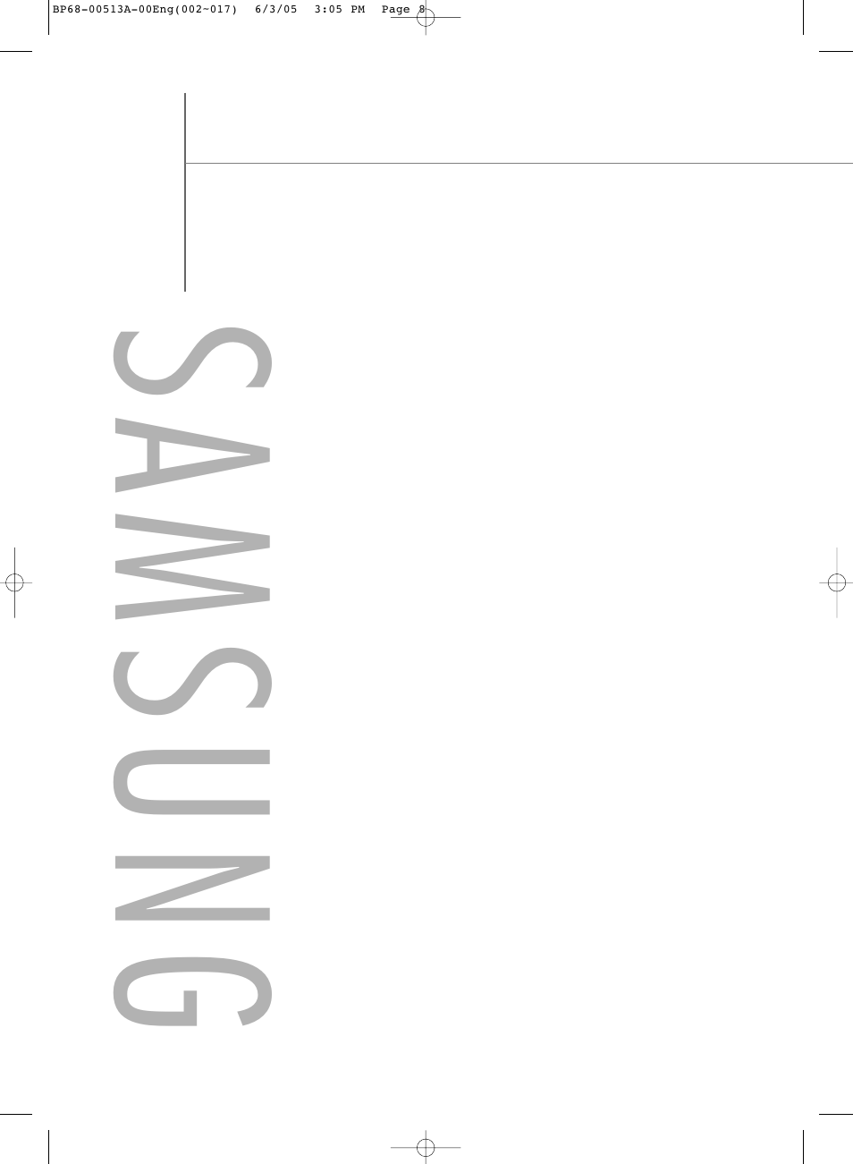 Samsung | Samsung HLR5078WX-XAC User Manual | Page 8 / 144