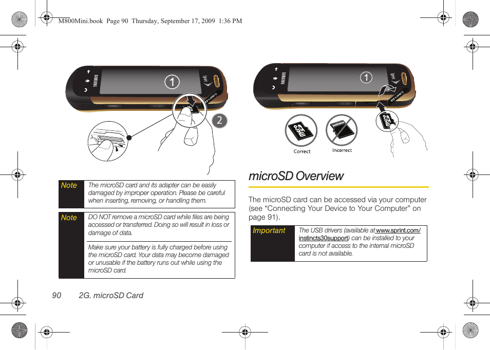 Microsd overview | Samsung SPH-M810HAASPR User Manual | Page 102 / 235