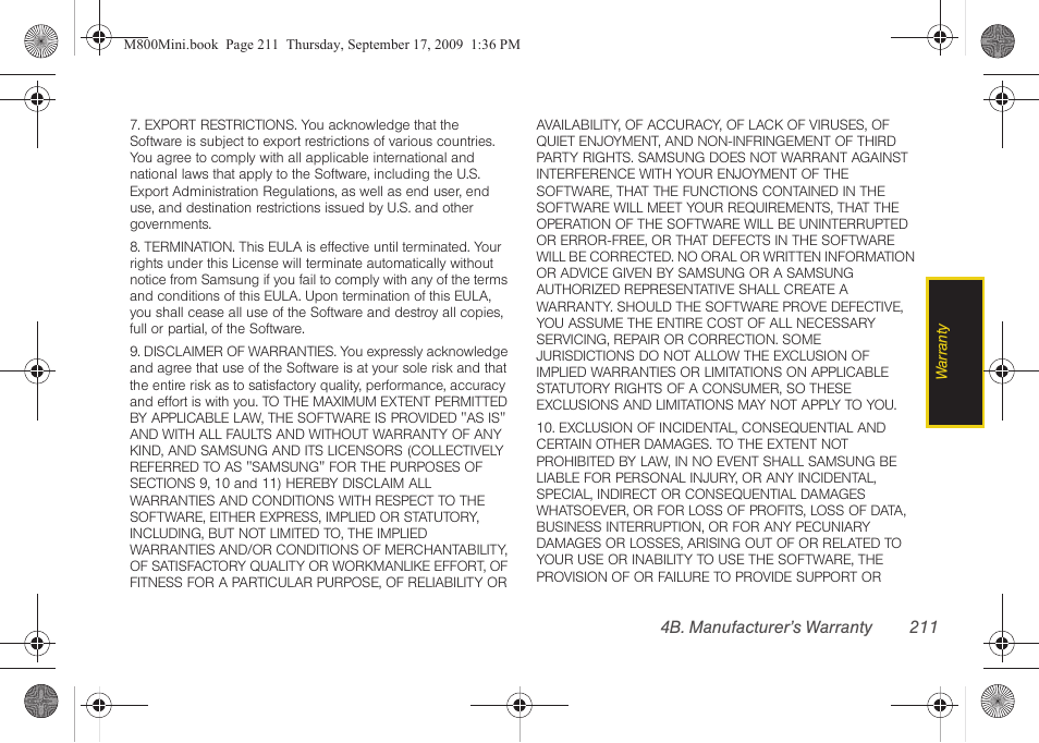 Samsung SPH-M810HAASPR User Manual | Page 223 / 235