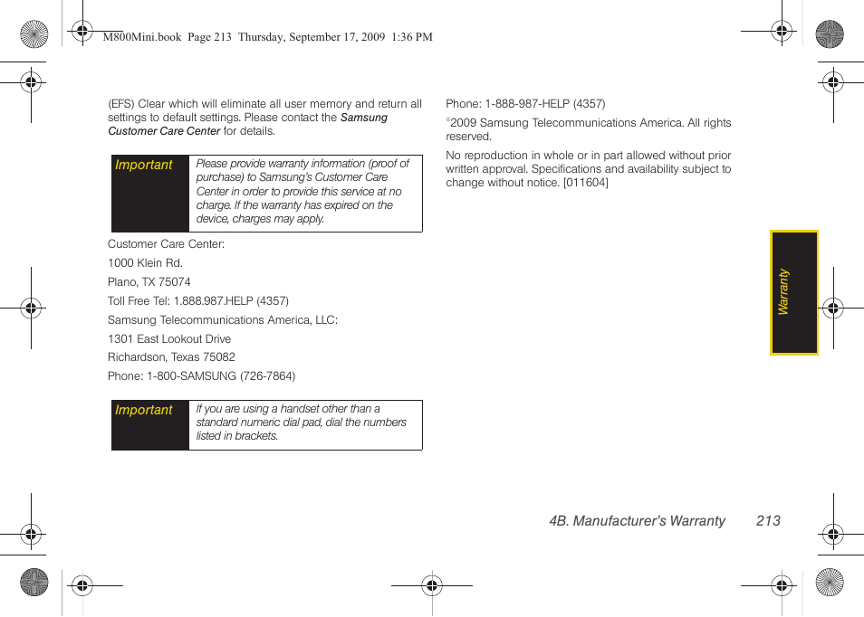 Samsung SPH-M810HAASPR User Manual | Page 225 / 235