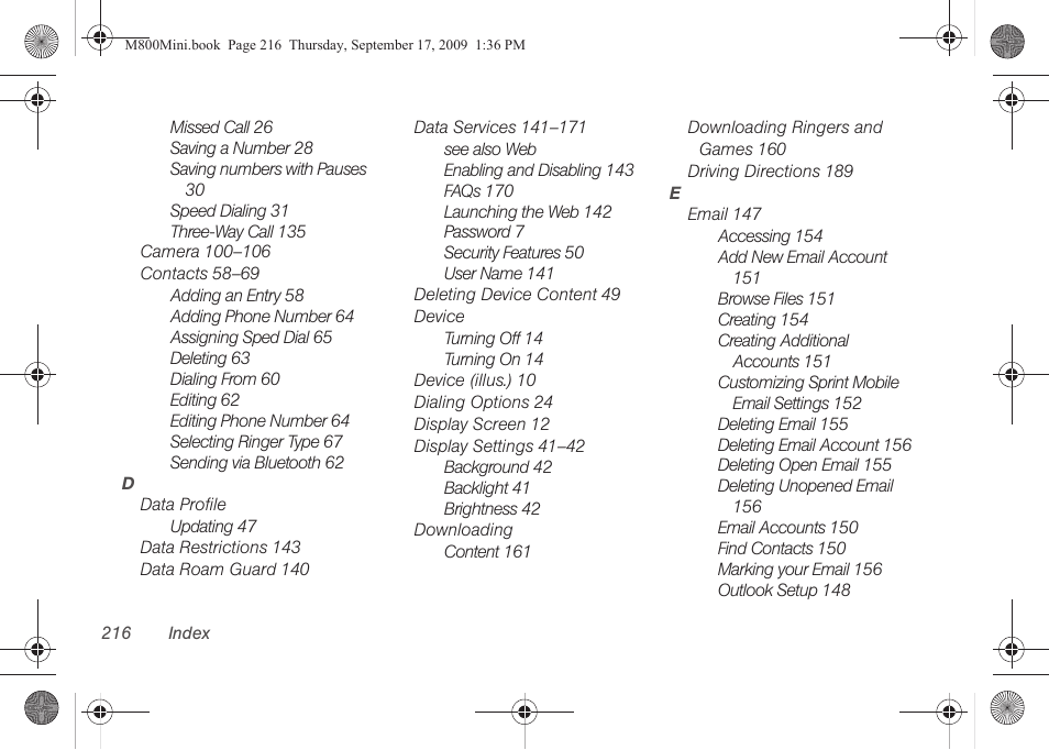 Samsung SPH-M810HAASPR User Manual | Page 228 / 235