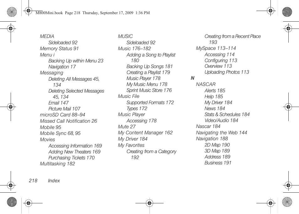 Samsung SPH-M810HAASPR User Manual | Page 230 / 235