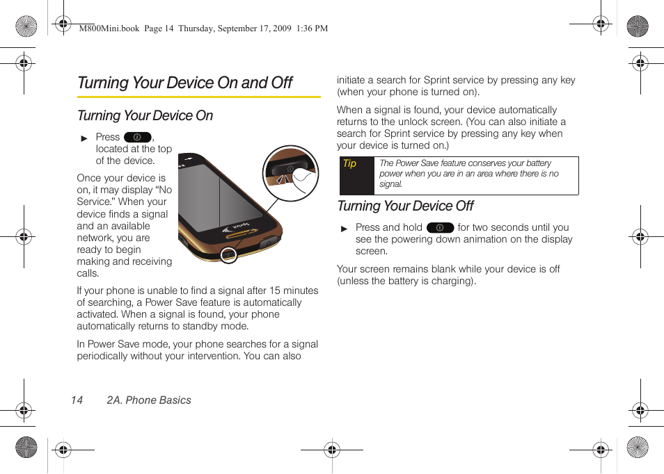 Turning your device on and off, Turning your device on, Turning your device off | Samsung SPH-M810HAASPR User Manual | Page 26 / 235