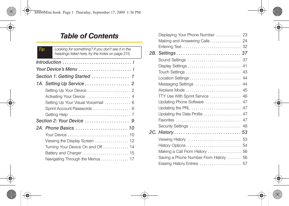 Samsung SPH-M810HAASPR User Manual | Page 3 / 235