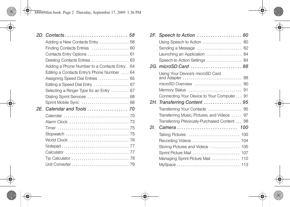 Samsung SPH-M810HAASPR User Manual | Page 4 / 235