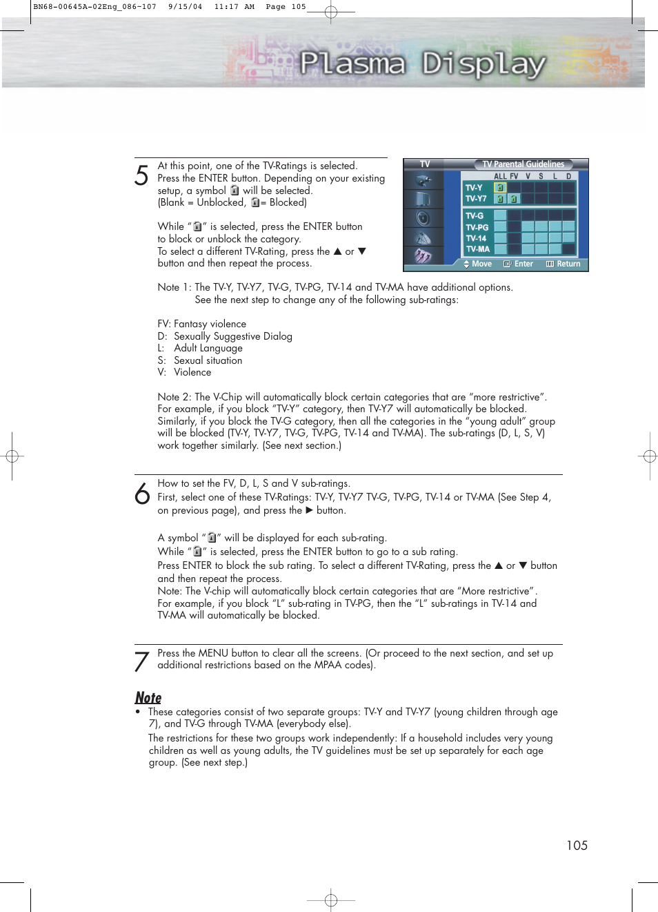 Samsung HPP5071X-XAC User Manual | Page 105 / 116