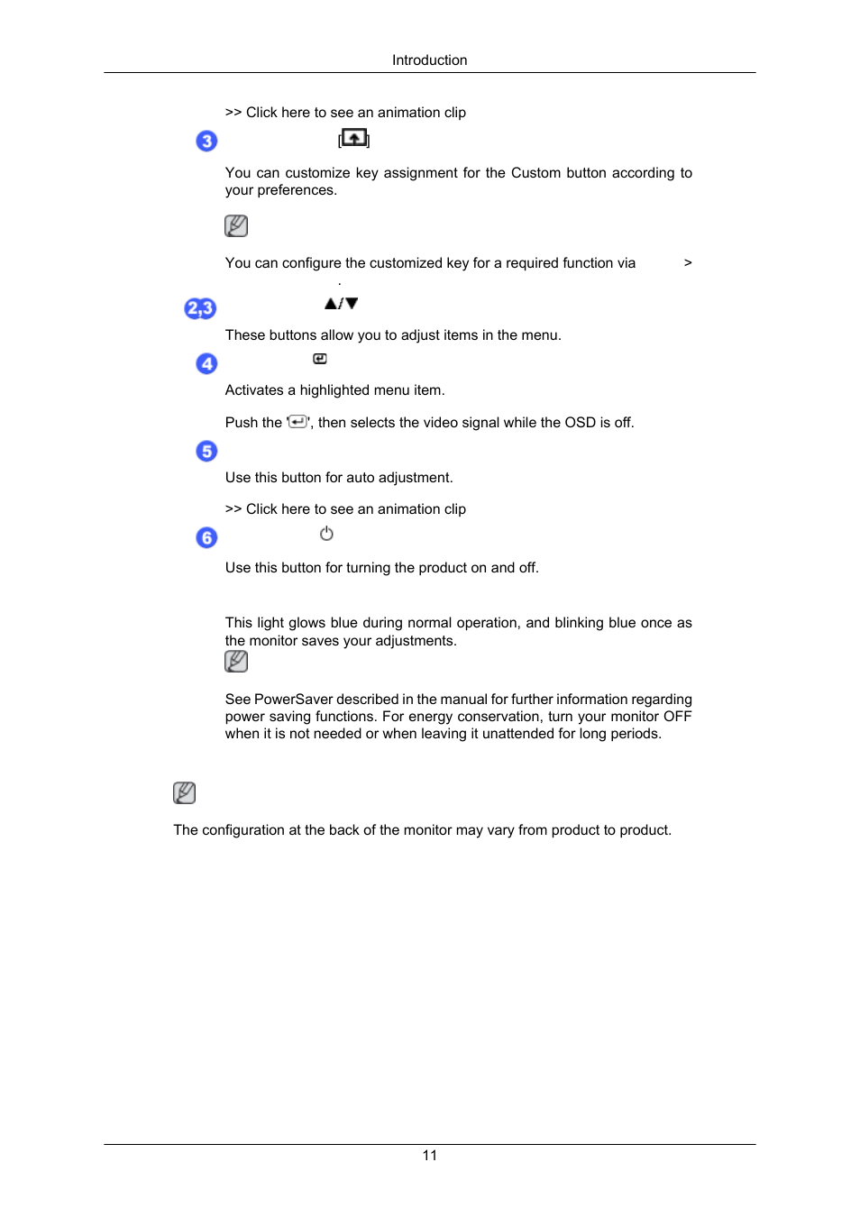 Rear | Samsung LS17CMAKF-XT User Manual | Page 12 / 58