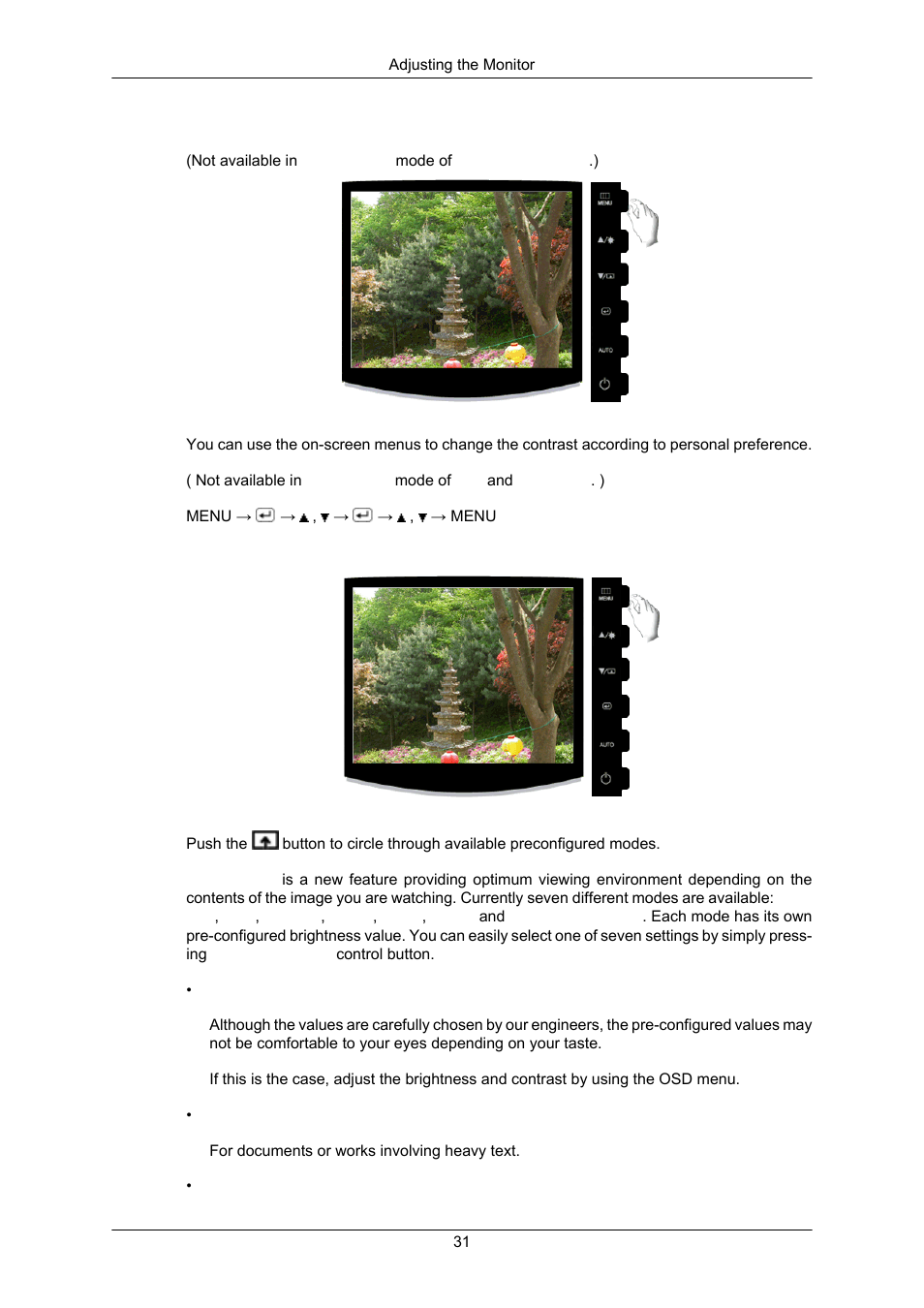 Contrast, Magicbright | Samsung LS17CMAKF-XT User Manual | Page 32 / 58