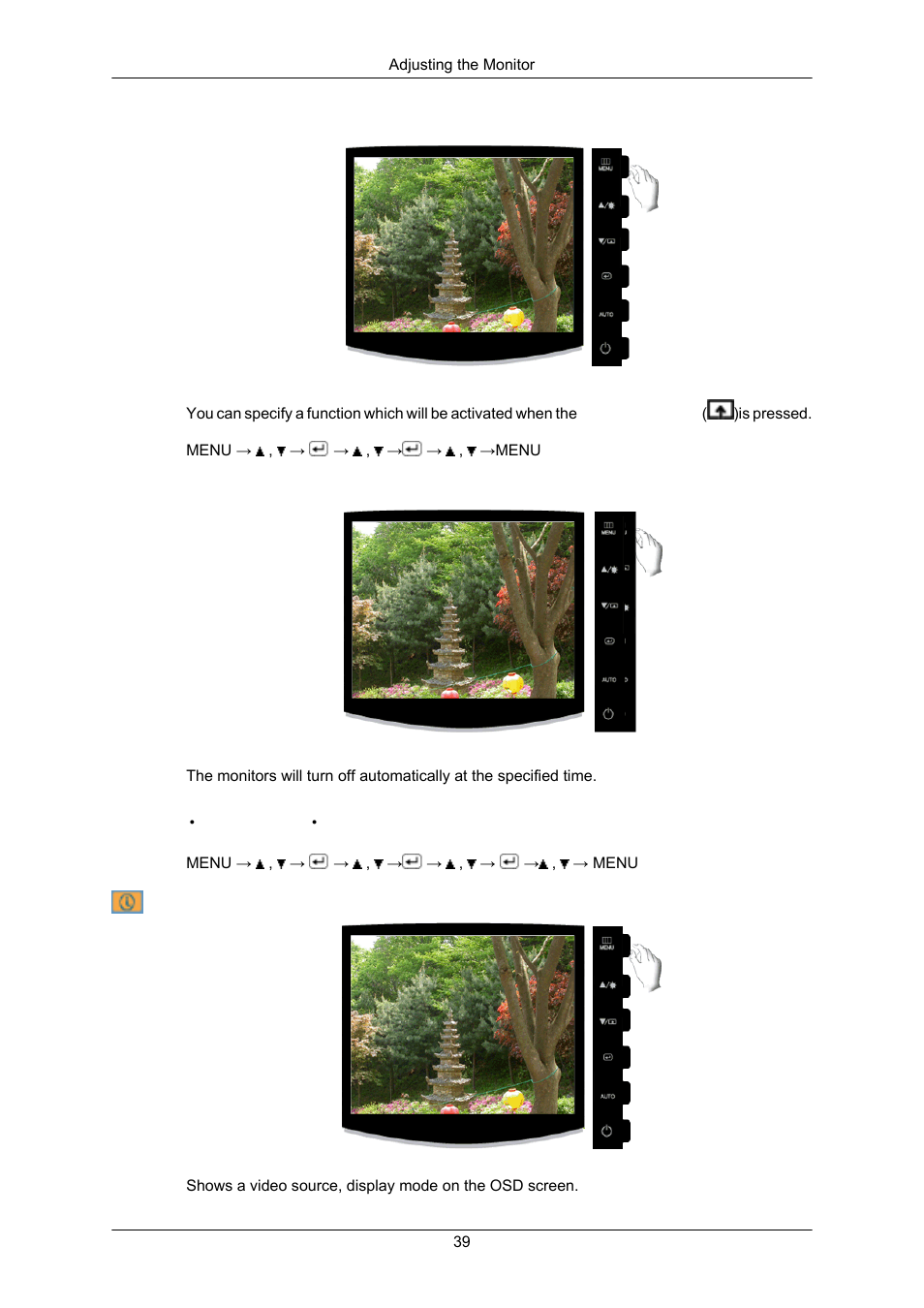 Customized key, Off timer, Information | Samsung LS17CMAKF-XT User Manual | Page 40 / 58