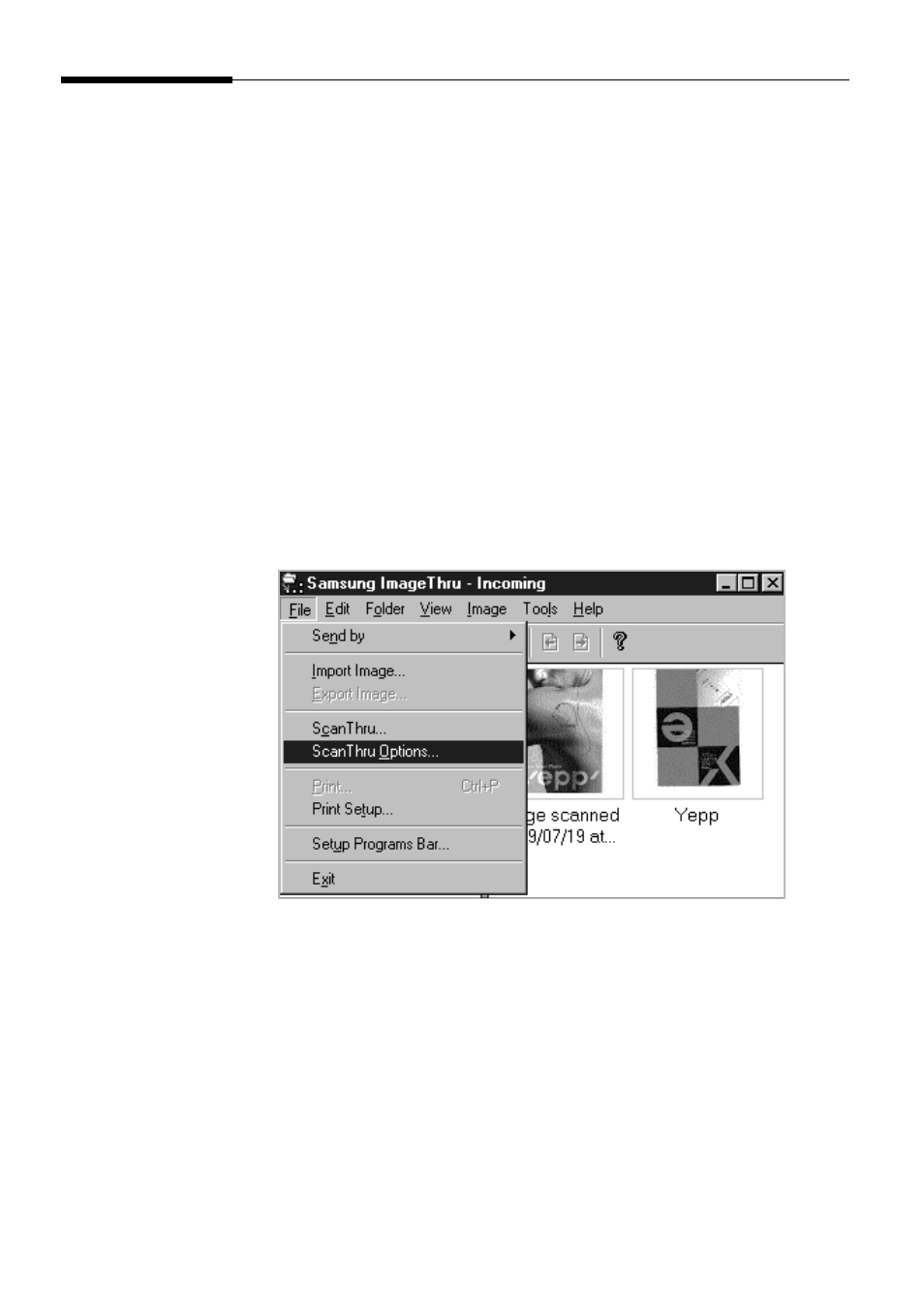 Scanning with the samsung twain for scan window | Samsung SF-5100PI-XAA User Manual | Page 39 / 108