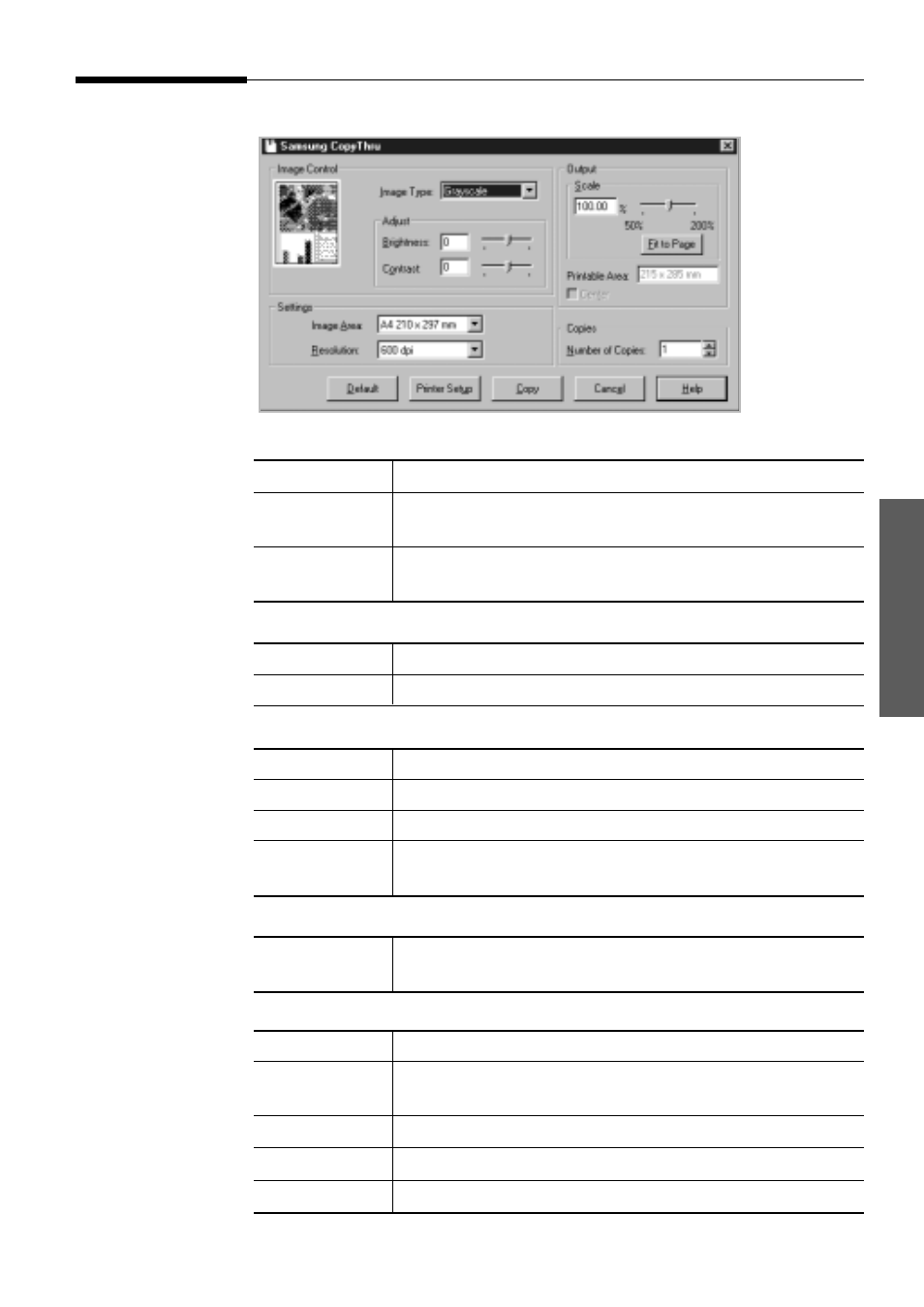 Samsung copythru window, Using smarthru | Samsung SF-5100PI-XAA User Manual | Page 56 / 108