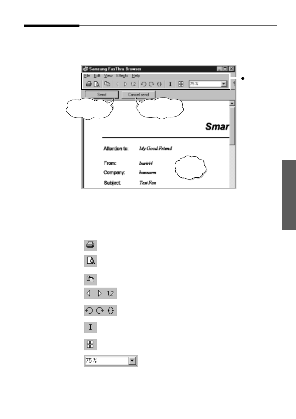 Fax browsing, Using smarthru | Samsung SF-5100PI-XAA User Manual | Page 76 / 108