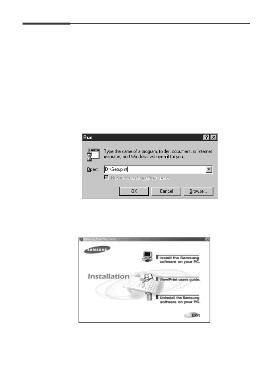 Installation procedure | Samsung SF-5100PI-XAA User Manual | Page 9 / 108