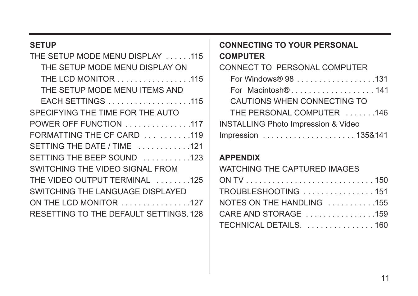Argus Camera DC3810 User Manual | Page 11 / 164
