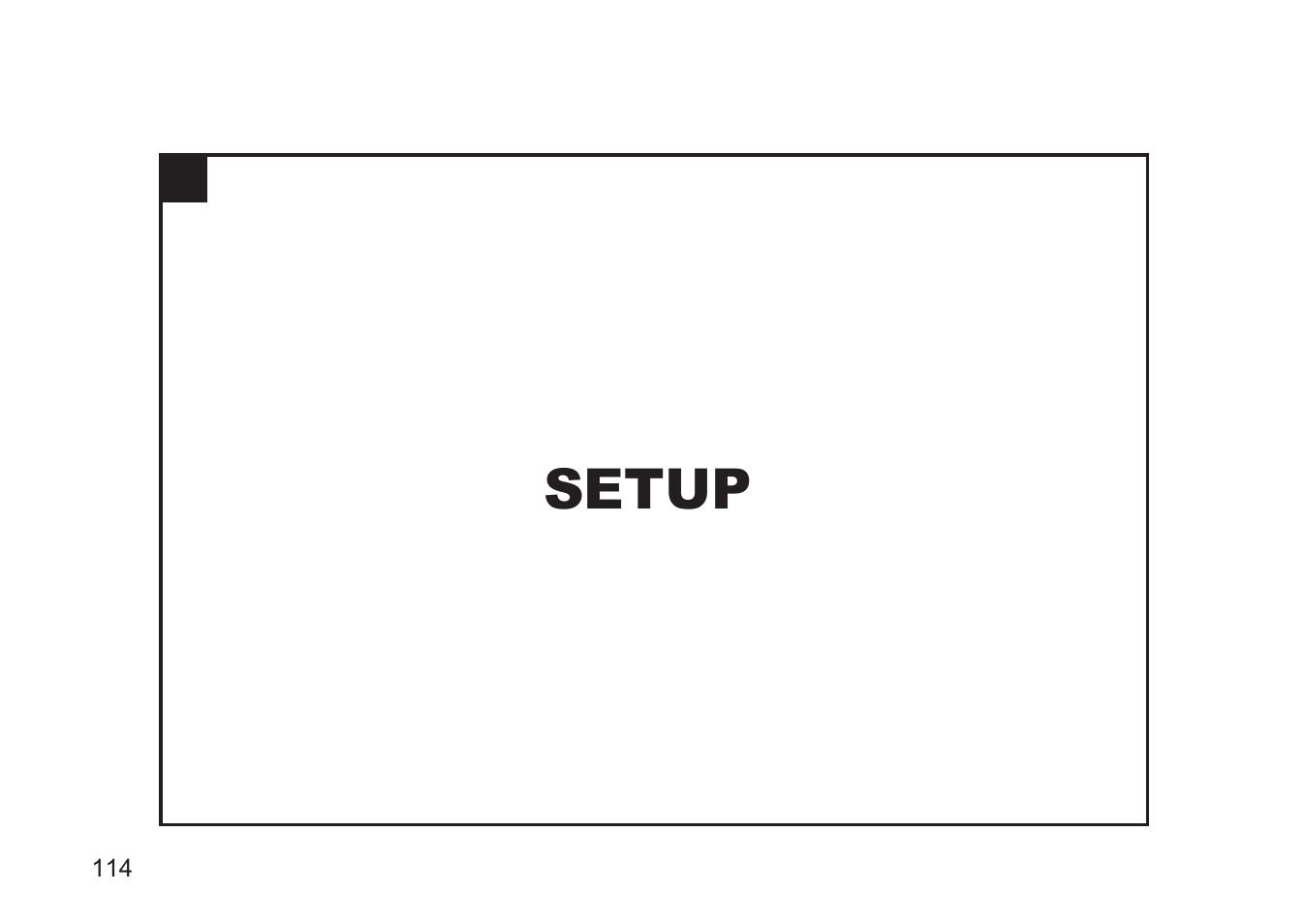 Setup | Argus Camera DC3810 User Manual | Page 114 / 164