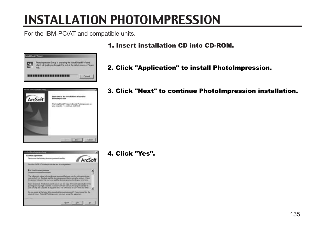 Installation photoimpression | Argus Camera DC3810 User Manual | Page 135 / 164