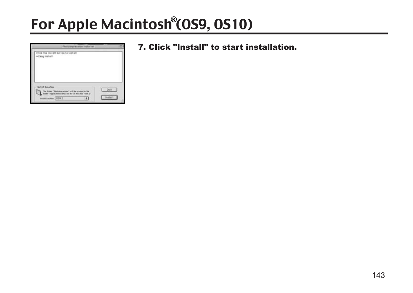 For apple macintosh (os9, os10) | Argus Camera DC3810 User Manual | Page 143 / 164