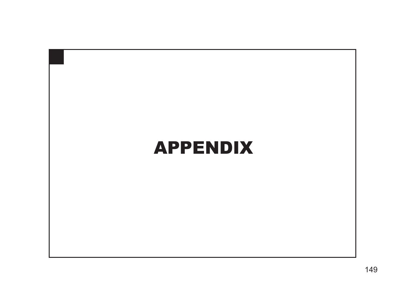 Appendix | Argus Camera DC3810 User Manual | Page 149 / 164