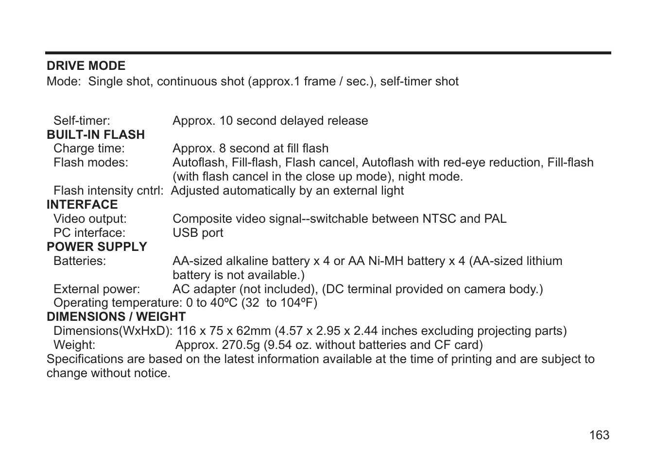 Argus Camera DC3810 User Manual | Page 163 / 164