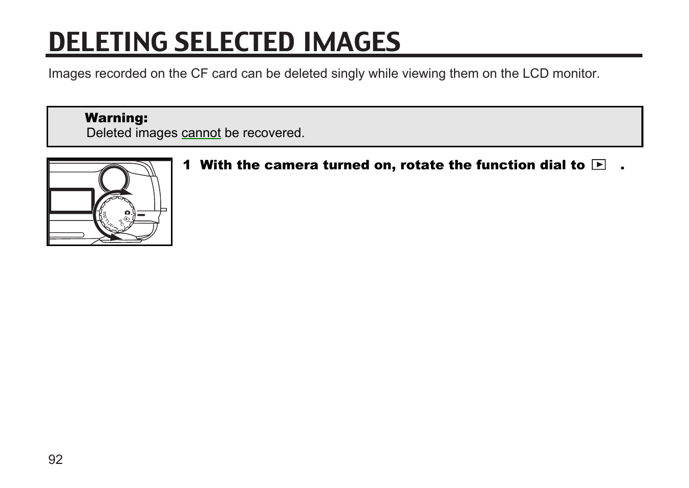 Deleting selected images | Argus Camera DC3810 User Manual | Page 92 / 164