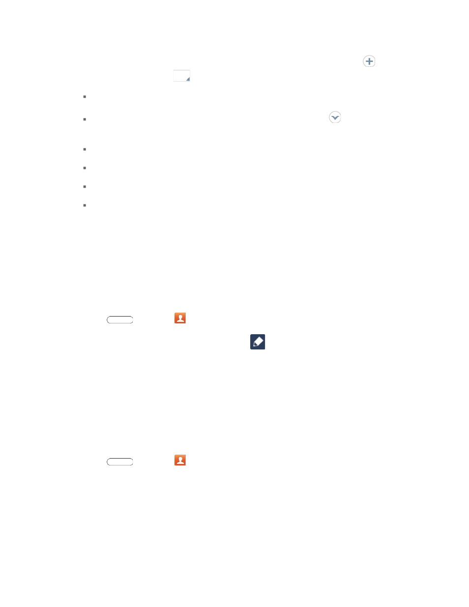 Edit a contact, Add or edit information, Assign a photo to a contact | Samsung SM-T217SZKASPR User Manual | Page 39 / 125