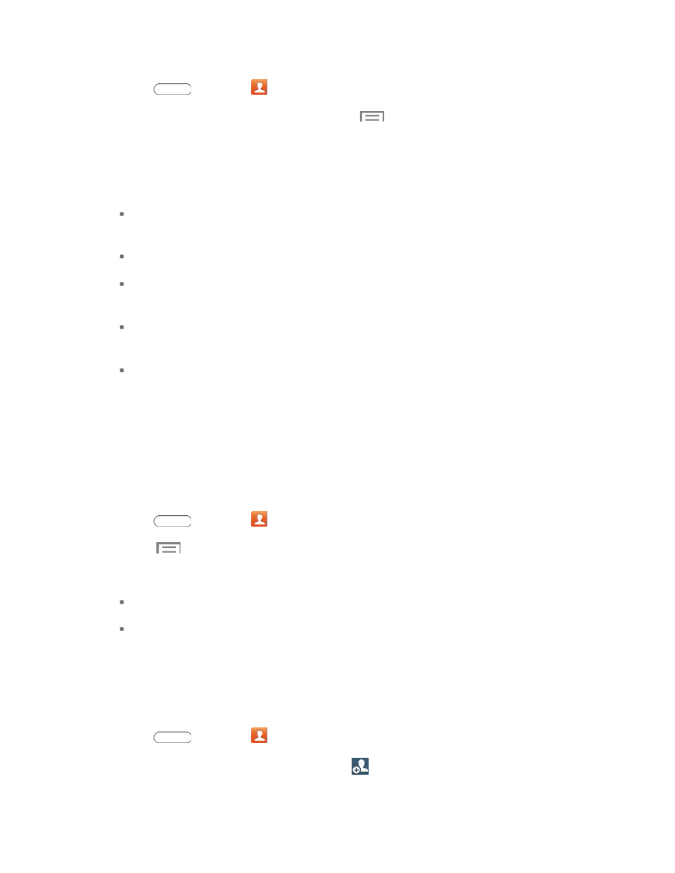 Groups, Create a new group, Add a contact to a group | Samsung SM-T217SZKASPR User Manual | Page 41 / 125