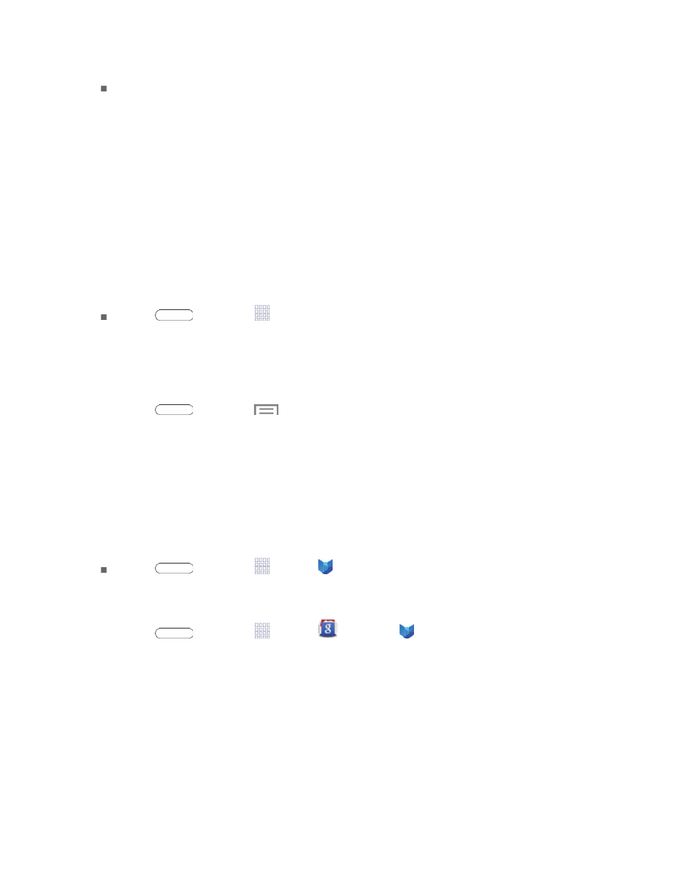 Open an installed app, Uninstall an app, Google play books | Google play games | Samsung SM-T217SZKASPR User Manual | Page 54 / 125
