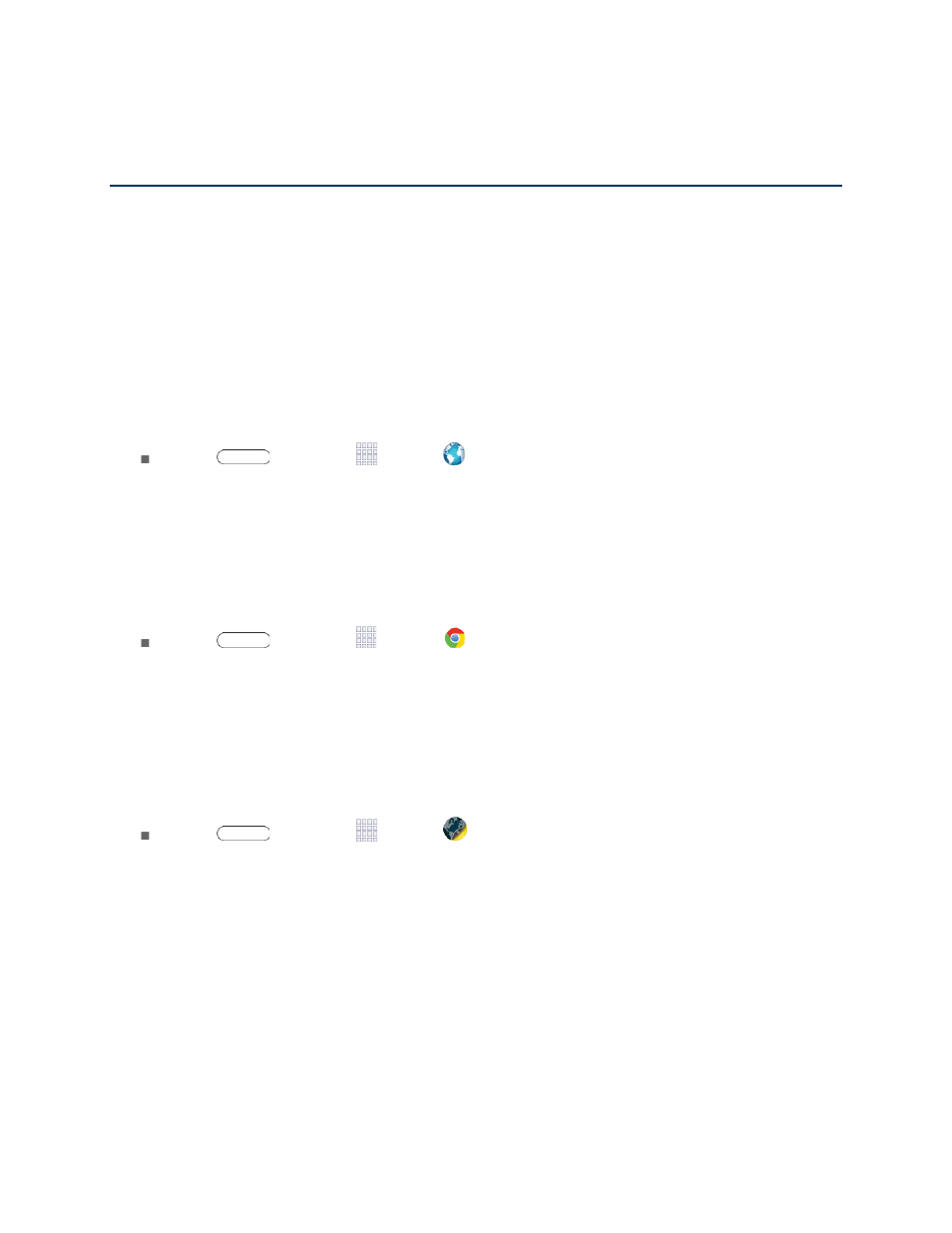 Web and data, Internet, Chrome | Lumen toolbar, Data services (3g and 4g) | Samsung SM-T217SZKASPR User Manual | Page 61 / 125