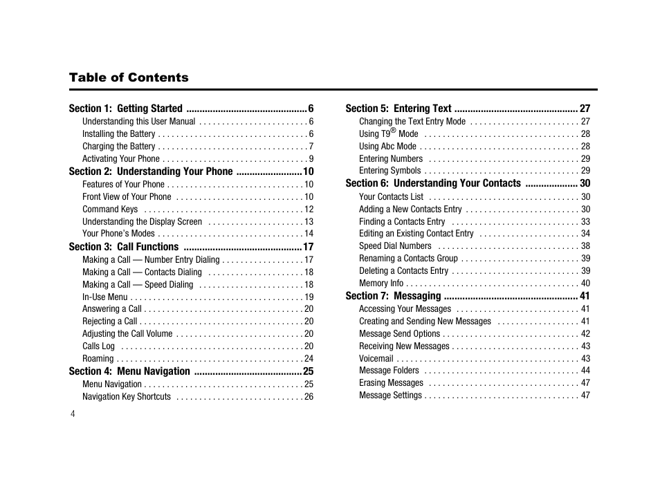 Samsung SCH-R210LSACRI User Manual | Page 4 / 102