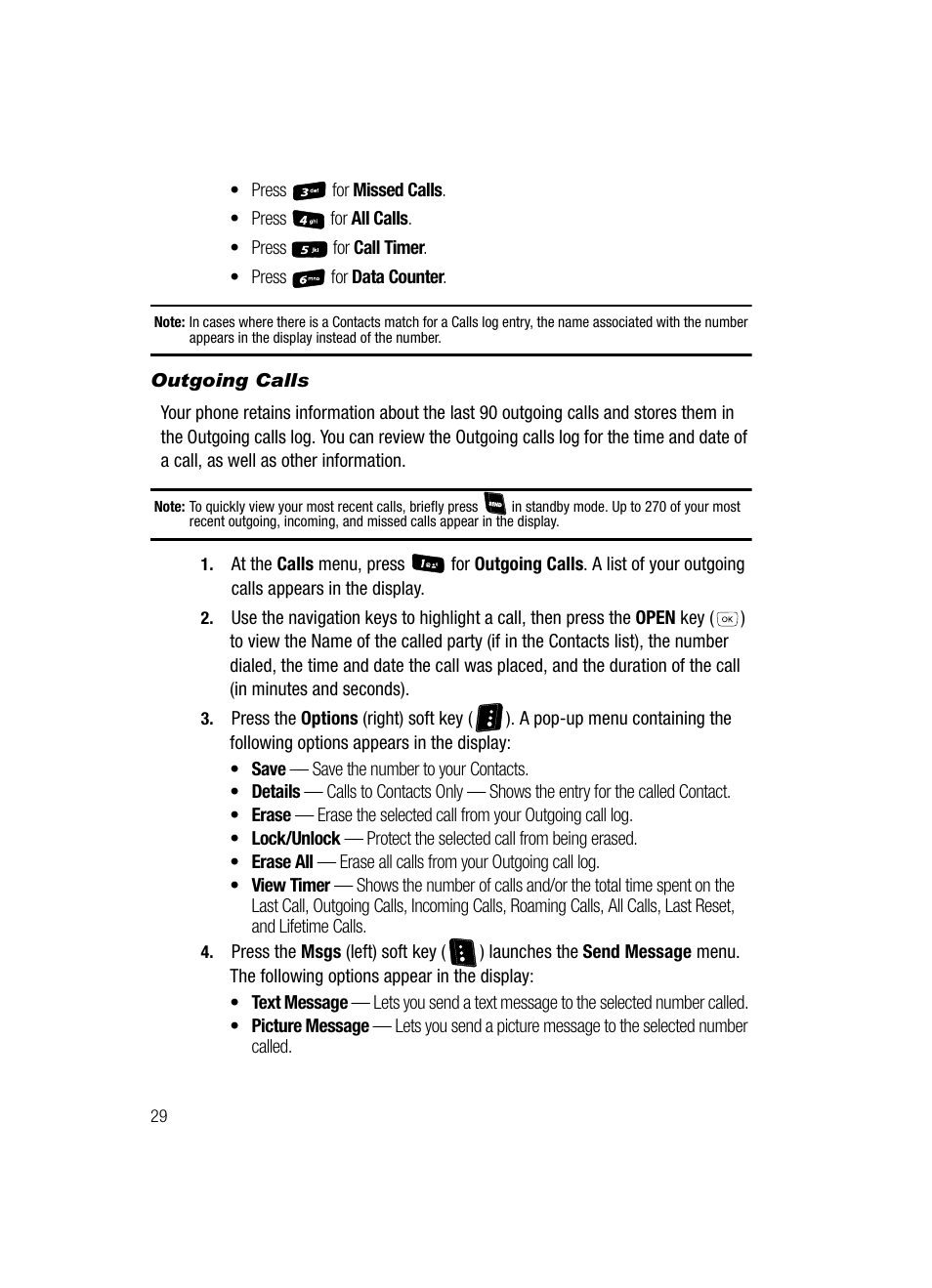 Outgoing calls | Samsung SCH-R610ZKAUSC User Manual | Page 32 / 188