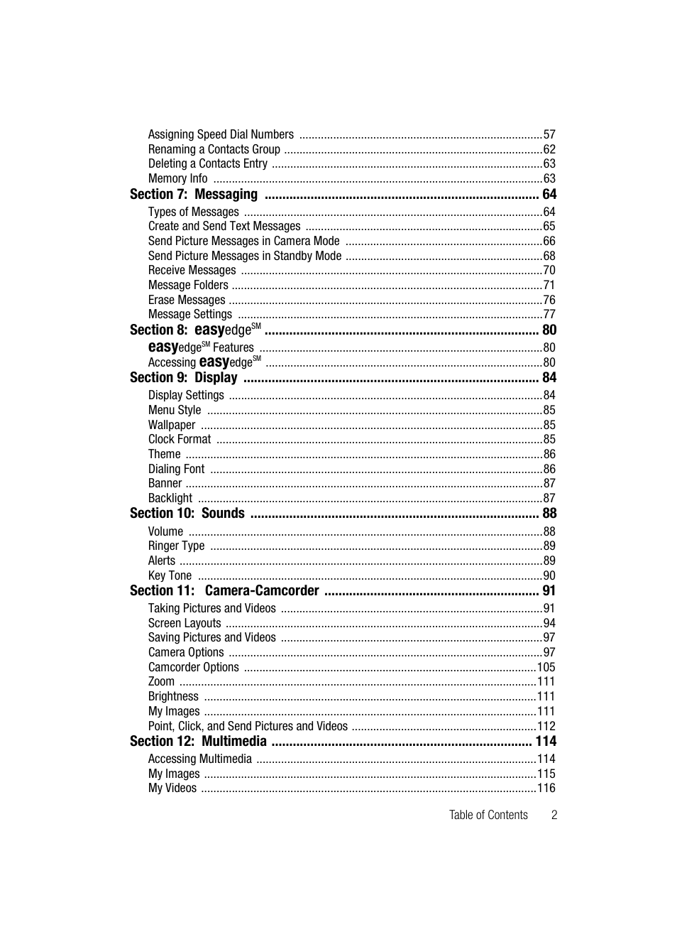 Easy, Eas y | Samsung SCH-R610ZKAUSC User Manual | Page 5 / 188