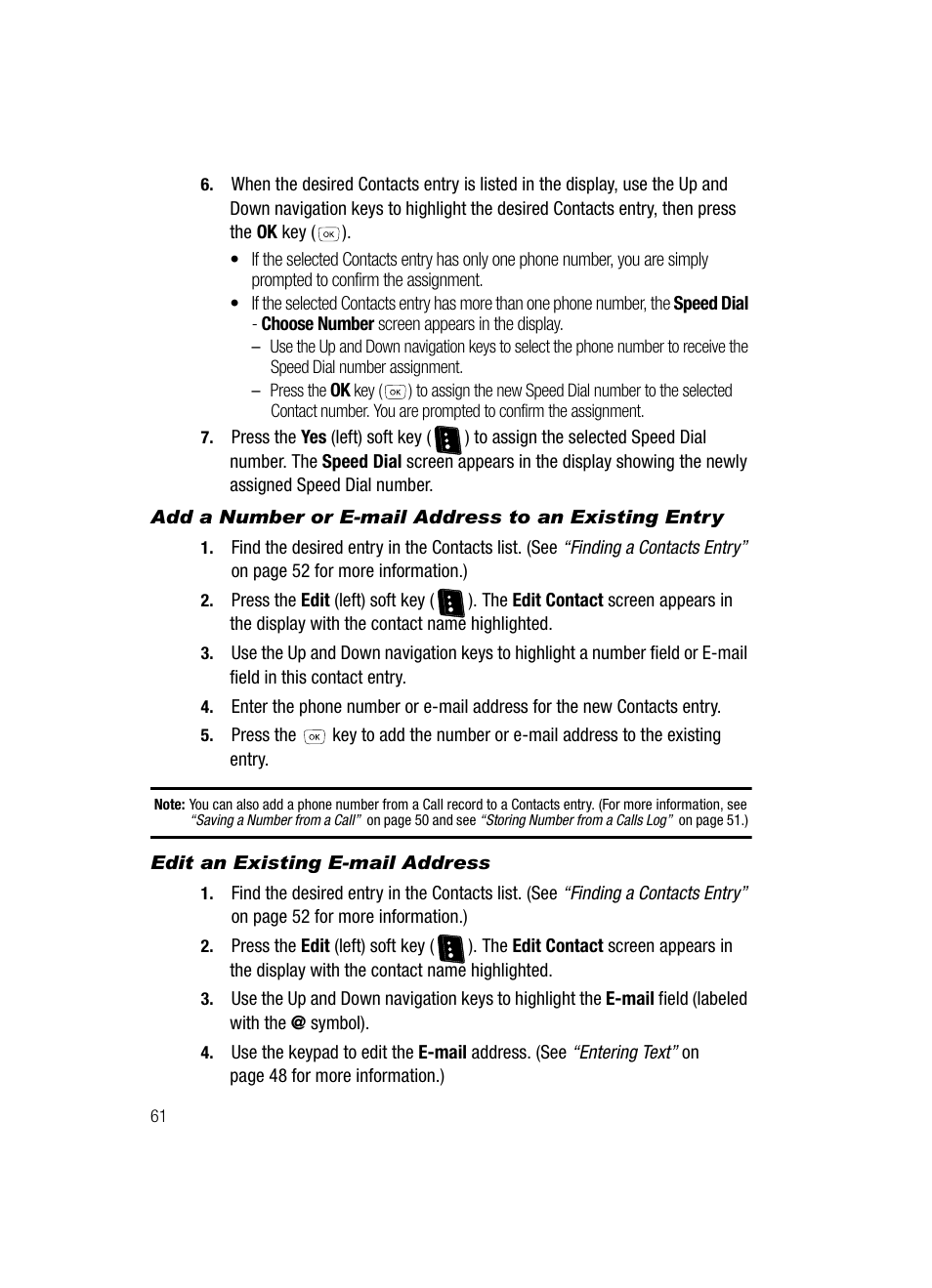 Edit an existing e-mail address | Samsung SCH-R610ZKAUSC User Manual | Page 64 / 188