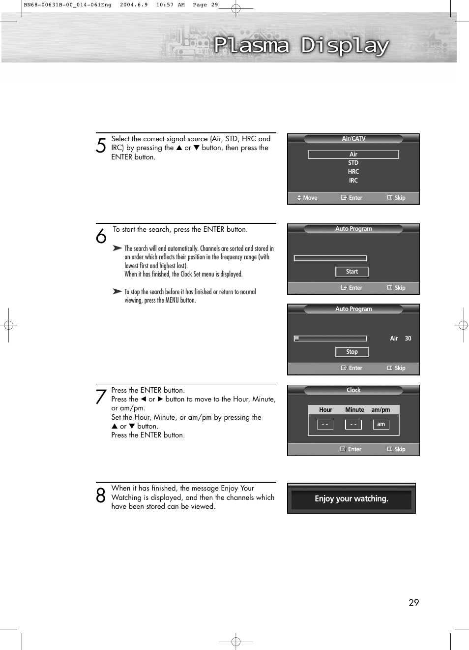 Samsung SPP4231KX-XAA User Manual | Page 29 / 104