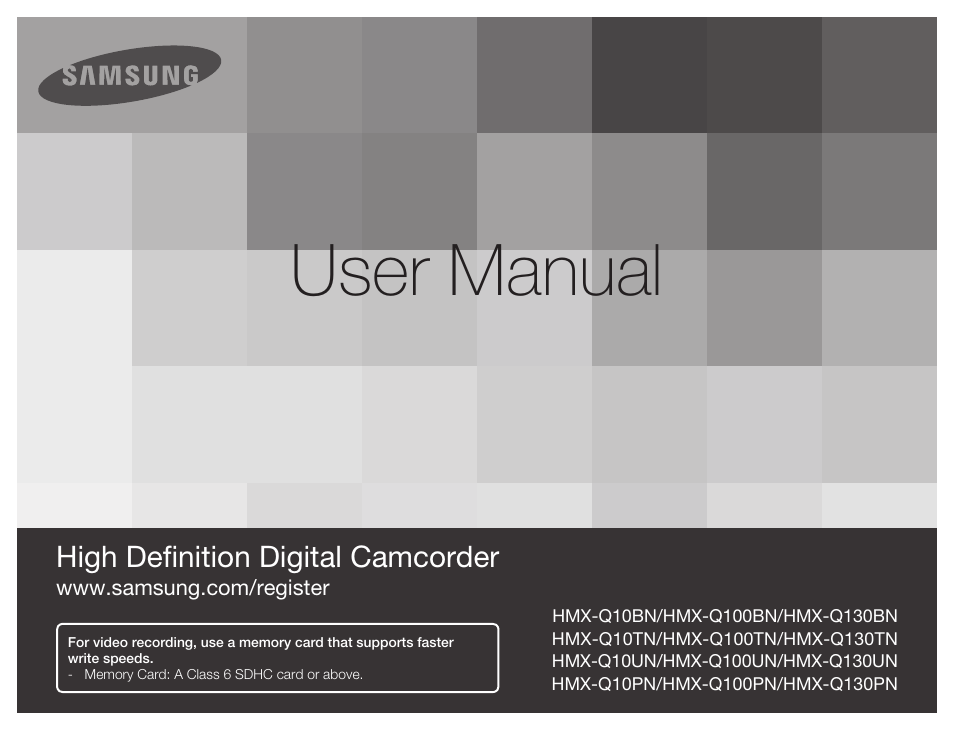 Samsung HMX-Q10UN-XAA User Manual | 114 pages