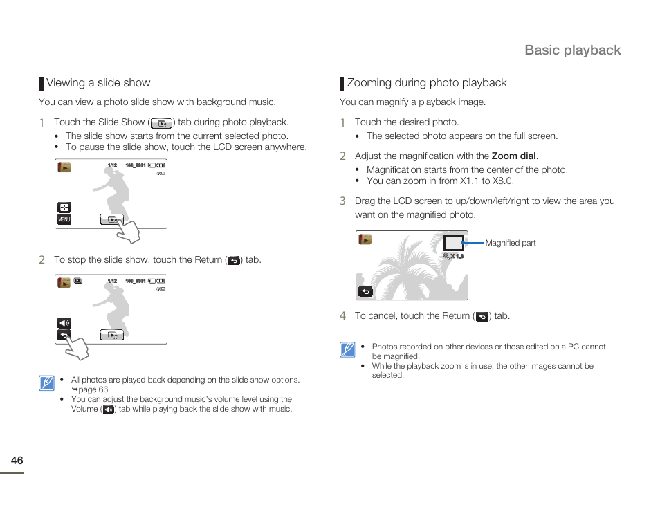 Basic playback | Samsung HMX-Q10UN-XAA User Manual | Page 50 / 114