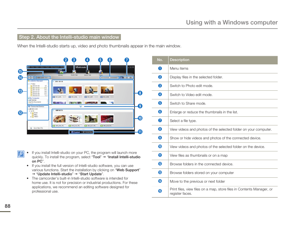 Using with a windows computer | Samsung HMX-Q10UN-XAA User Manual | Page 92 / 114