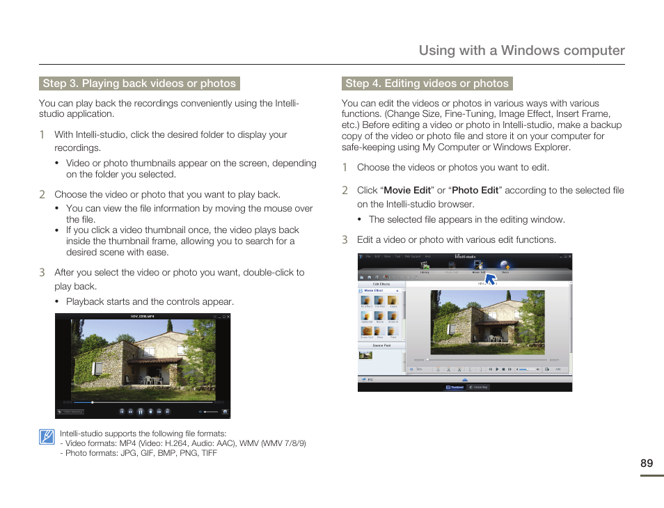 Using with a windows computer | Samsung HMX-Q10UN-XAA User Manual | Page 93 / 114