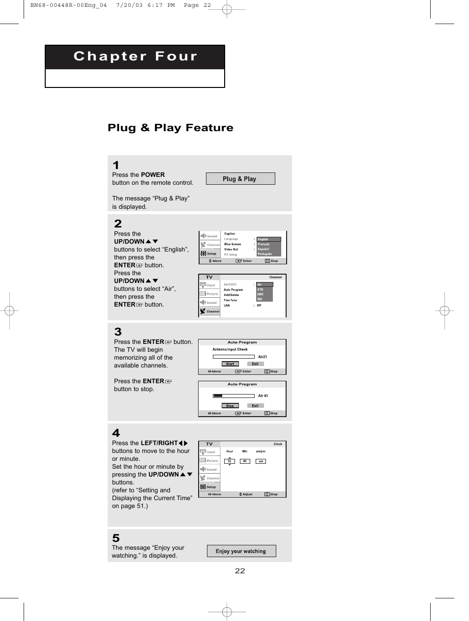 Plug & play feature | Samsung LTN406WX-XAA User Manual | Page 30 / 82