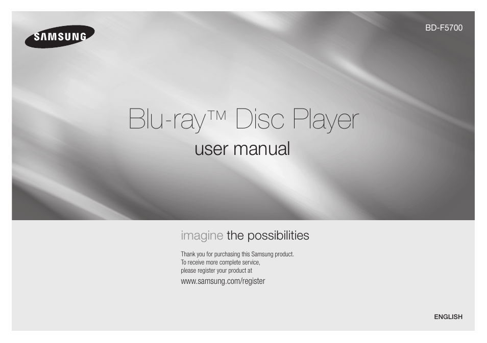 Samsung BD-F5700-ZA User Manual | 24 pages