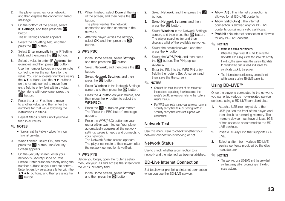 Samsung BD-F5700-ZA User Manual | Page 13 / 24