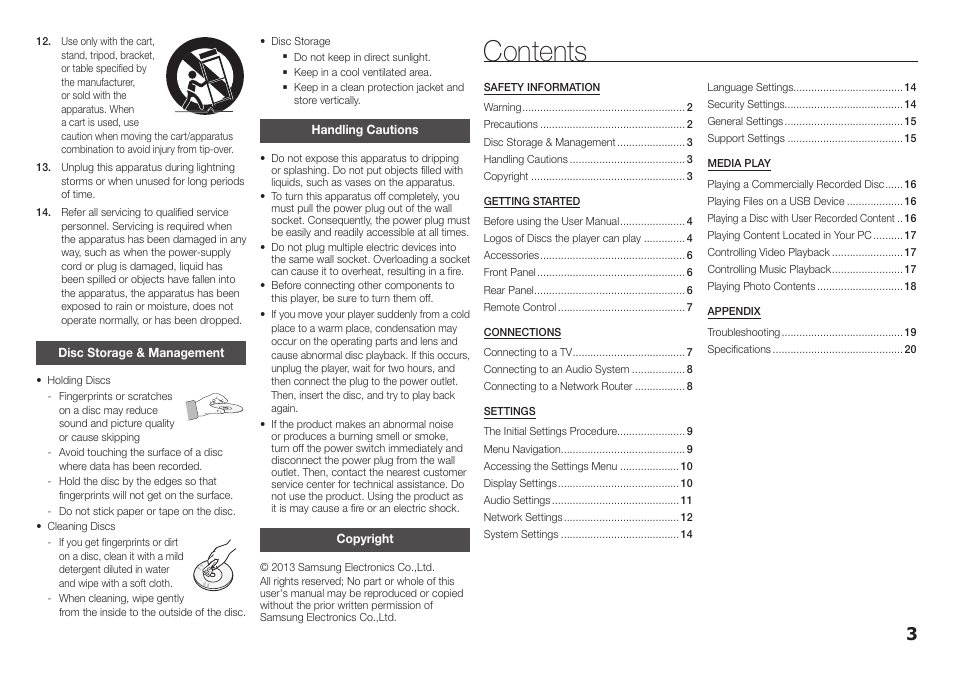 Samsung BD-F5700-ZA User Manual | Page 3 / 24