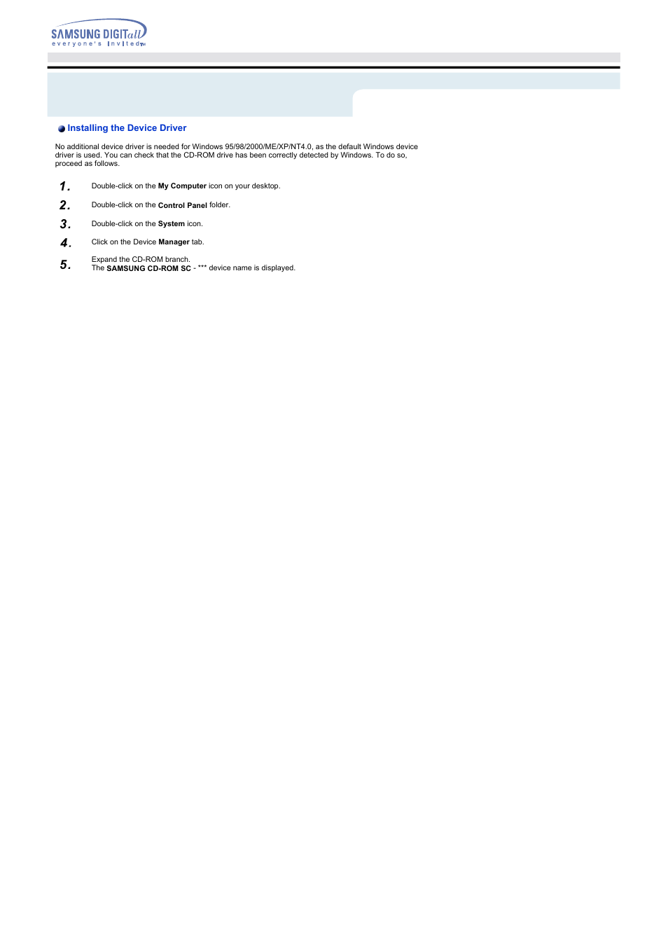 Installing the cd record utilliy, Setup | Samsung SC-152GEBS User Manual | Page 11 / 15