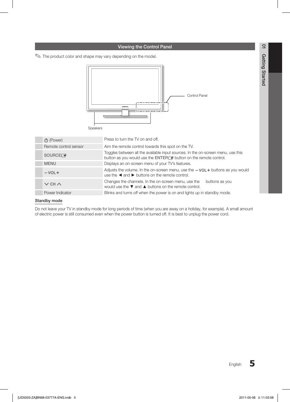 Samsung LN32D405E3DXZA User Manual | Page 5 / 34