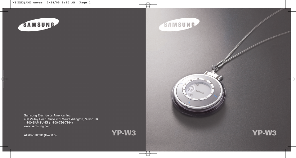 Samsung YP-W3Z-XAA User Manual | 35 pages