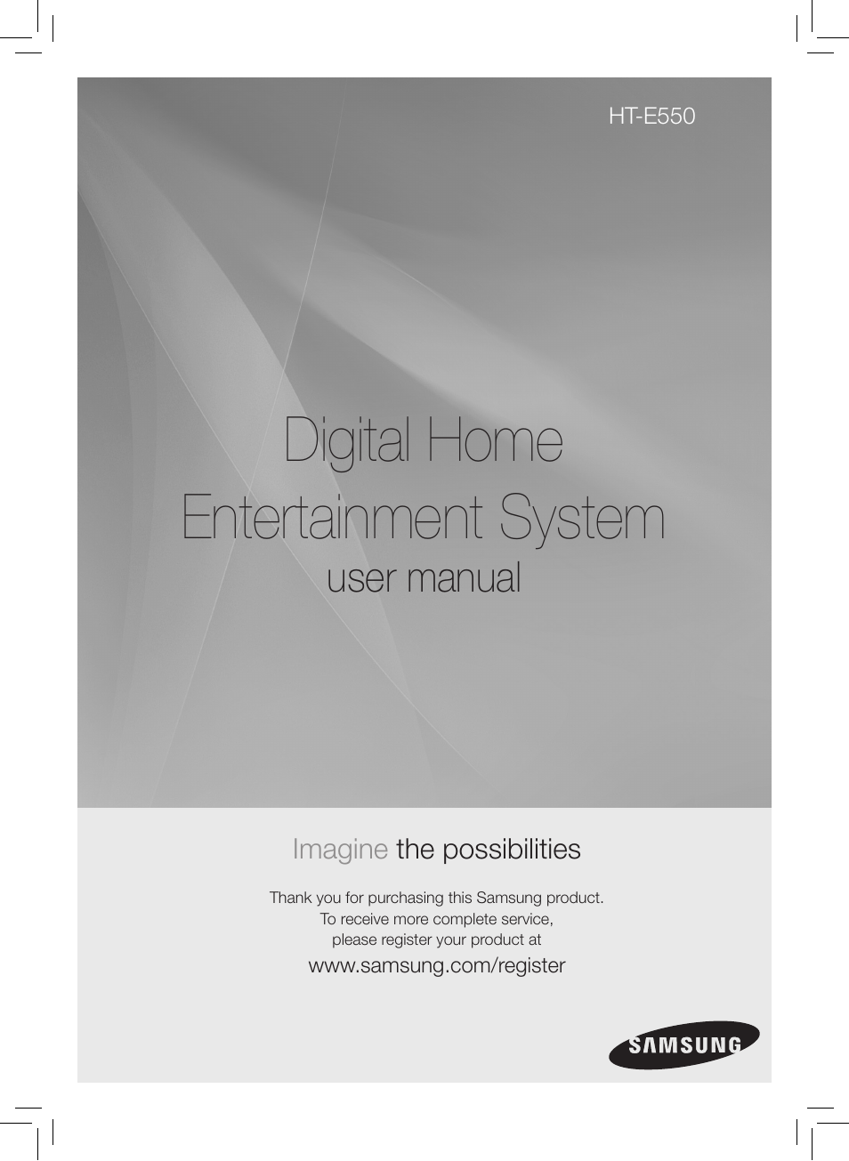 Samsung HT-E550-ZC User Manual | 45 pages
