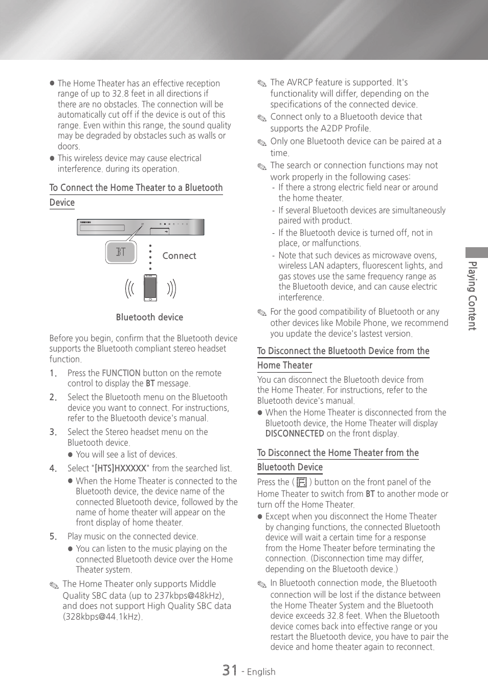 Samsung HT-H5500W-ZA User Manual | Page 31 / 48