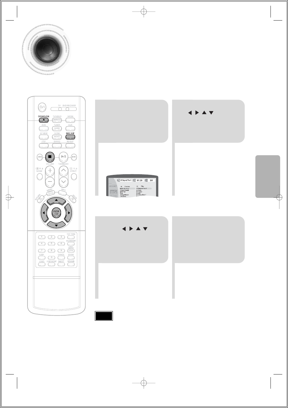 Mp3-cd playback | Samsung HTDS630TTH-XAC User Manual | Page 27 / 78